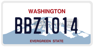 BBZ1014  license plate in WA