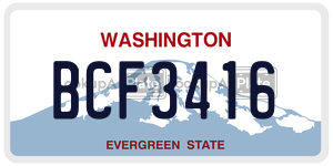 BCF3416  license plate in WA