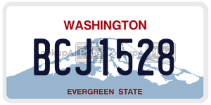 BCJ1528  license plate in WA