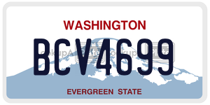 BCV4699  license plate in WA