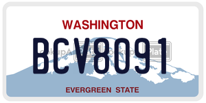 BCV8091 license plate in Washington