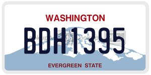 BDH1395  license plate in WA