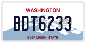 BDT6233  license plate in WA