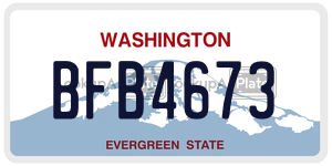 BFB4673  license plate in WA