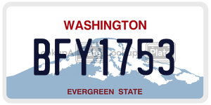 BFY1753  license plate in WA