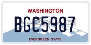 BGC5987  license plate in WA