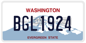 BGL1924  license plate in WA