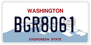 BGR8061  license plate in WA