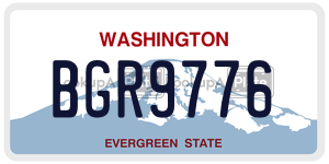 BGR9776  license plate in WA