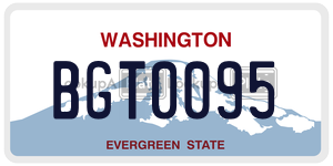 BGT0095  license plate in WA
