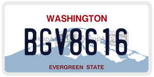 BGV8616  license plate in WA