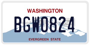BGW0824  license plate in WA