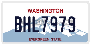 BHL7979  license plate in WA