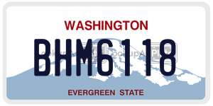 BHM6118  license plate in WA
