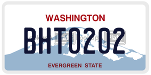 BHT0202  license plate in WA