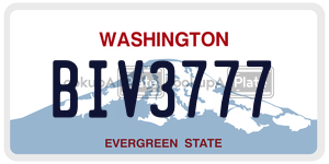 BIV3777  license plate in WA
