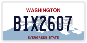 BIX2607  license plate in WA