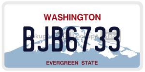 BJB6733  license plate in WA