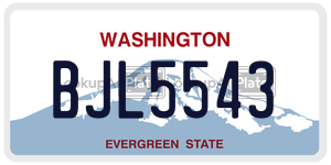 BJL5543  license plate in WA