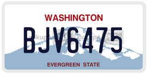 BJV6475  license plate in WA