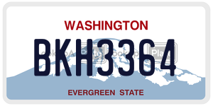 BKH3364  license plate in WA