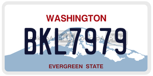 BKL7979  license plate in WA