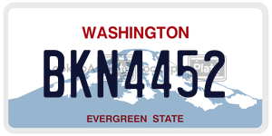 BKN4452  license plate in WA