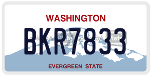 BKR7833  license plate in WA