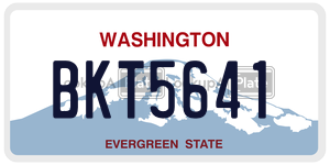 BKT5641  license plate in WA