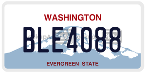 BLE4088  license plate in WA
