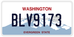 BLV9173  license plate in WA