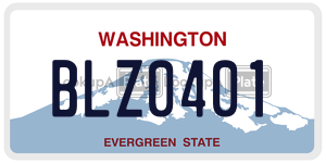 BLZ0401  license plate in WA
