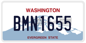 BMN1655  license plate in WA