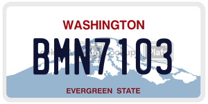 BMN7103  license plate in WA