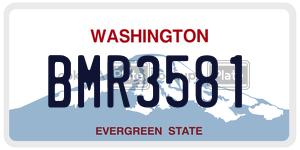 BMR3581  license plate in WA