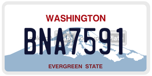 BNA7591  license plate in WA