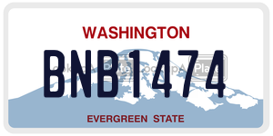 BNB1474  license plate in WA