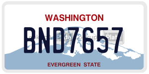 BND7657  license plate in WA