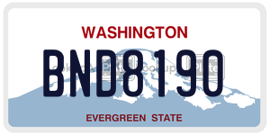 BND8190  license plate in WA