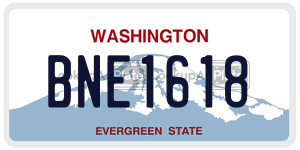 BNE1618  license plate in WA