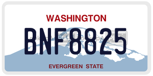 BNF8825  license plate in WA