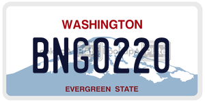 BNG0220 license plate in Washington