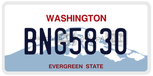 BNG5830  license plate in WA