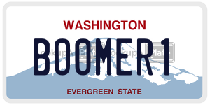 BOOMER1 license plate in Washington