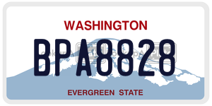 BPA8828  license plate in WA