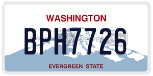 BPH7726  license plate in WA