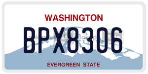 BPX8306  license plate in WA