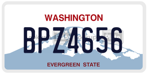BPZ4656  license plate in WA