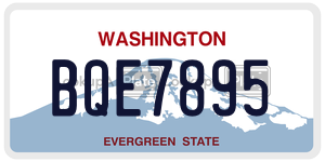 BQE7895 license plate in Washington