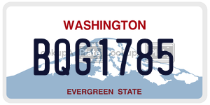 BQG1785  license plate in WA